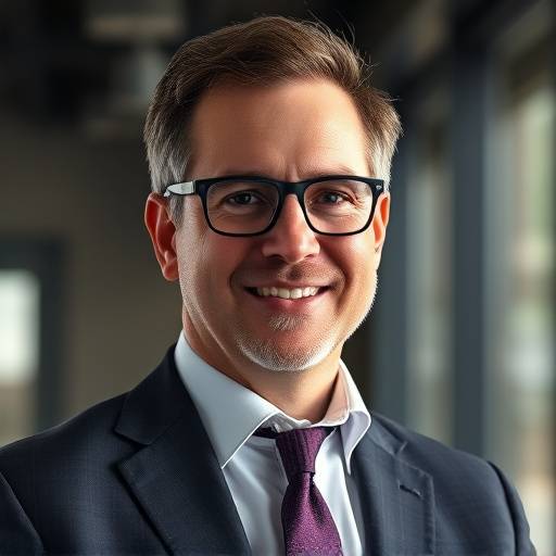 Portrait of John Davis, CEO at Global Tech Solutions